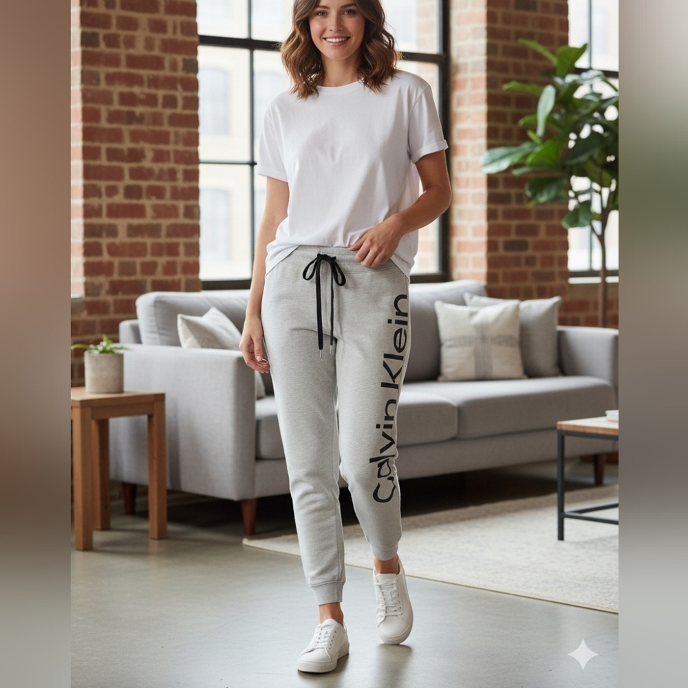 Calvin Klein Light Gray Sweatpants